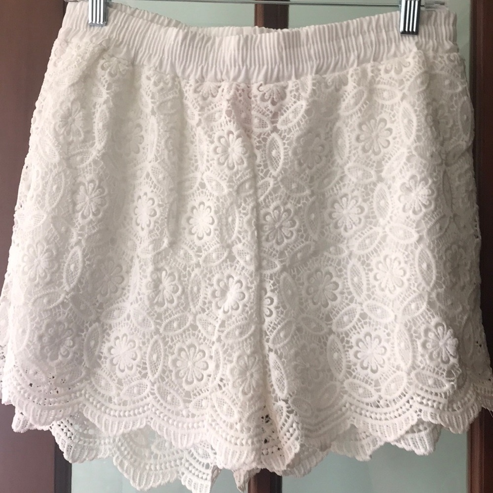 Cotton Lace Shorts